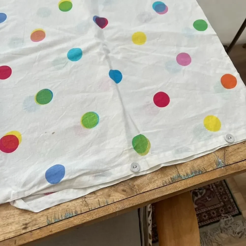 Ikea Linen Polka Dot Duvet Cover 41